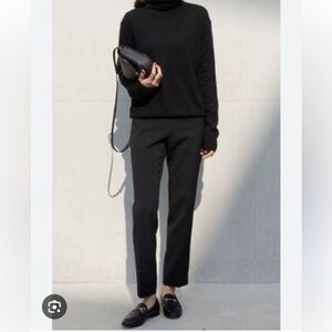 BANANA REPUBLIC Sport Black Ponte Pants Slim Women's 6 Stretch Ankle‎ Pockets